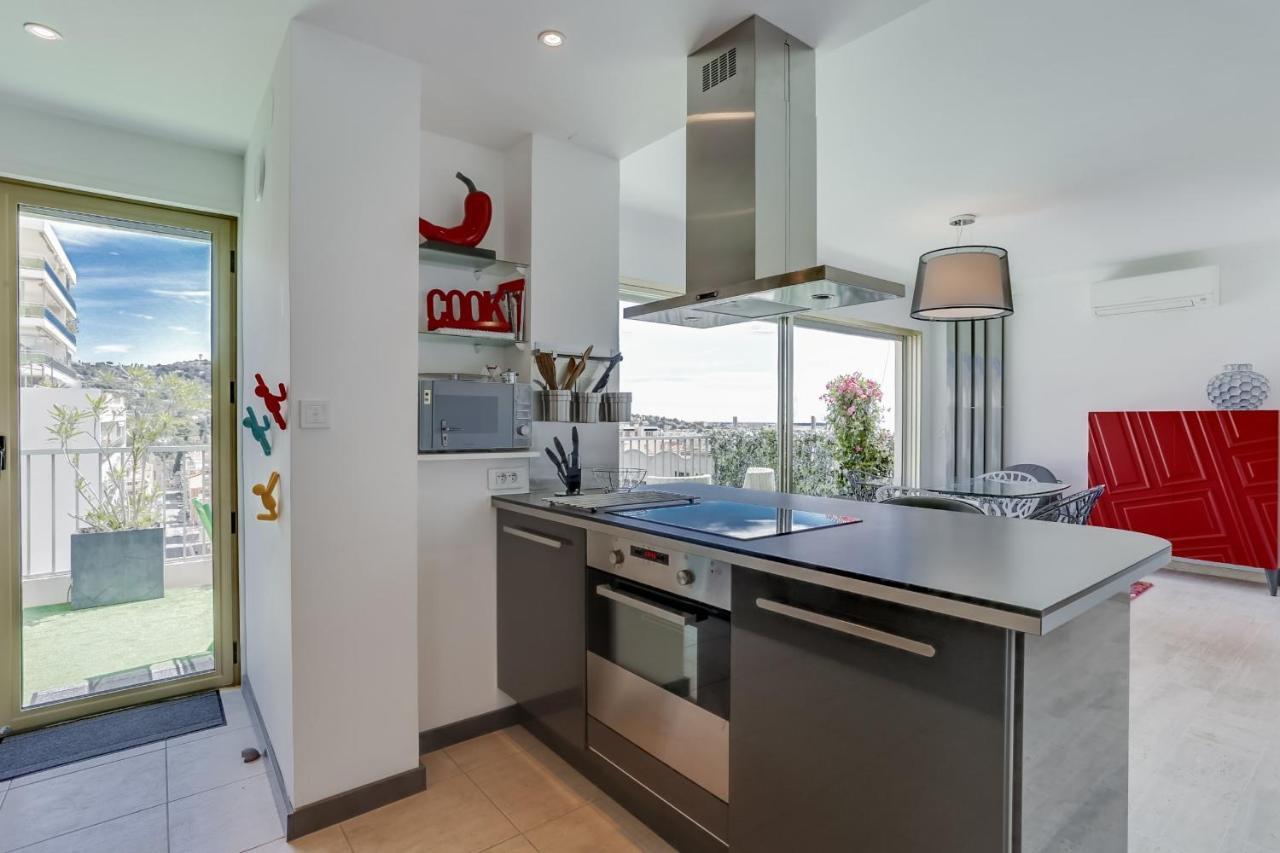 Immogroom - Apartment With Terrace - Ac - Parking كان المظهر الخارجي الصورة